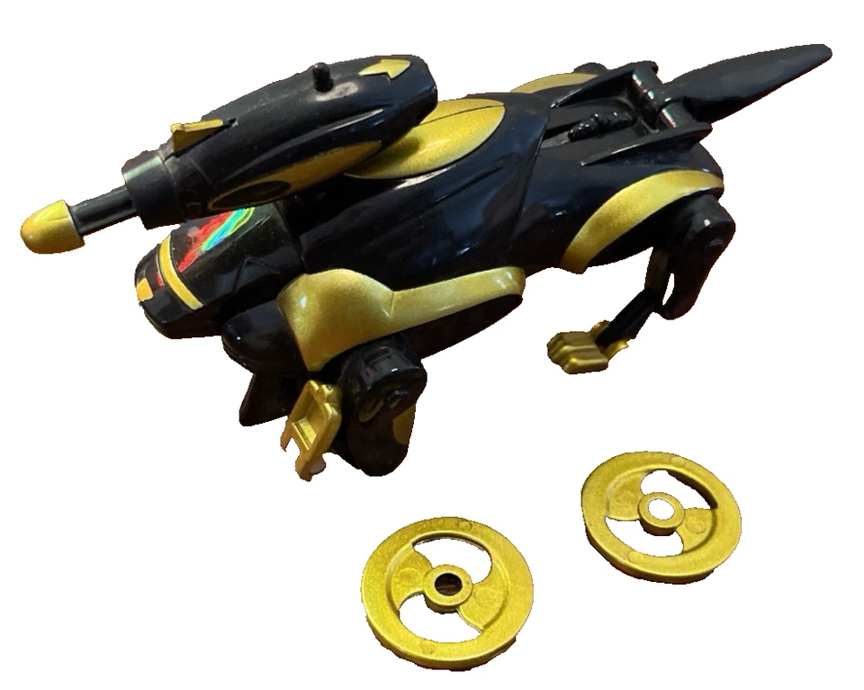 TRANSFORMER 1999~ BEAST WARS~ WITH LAUNCHER & DISCS~ BLACK & GOLD - Image 2 of 4