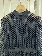 Tory Burch black velvet designed Dress size 6