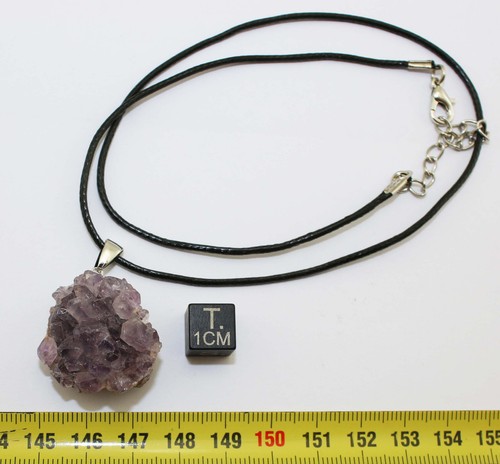 Collier Pendentif druse d'Améthyste naturelle Brésil ( 009* ) - Imagen 2 de 4