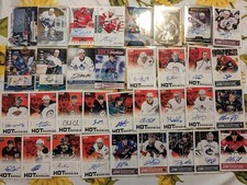 (34 Cards) Hockey Autographs Lot MVP Hot Rookie Upper Deck Score Allure SP RCs