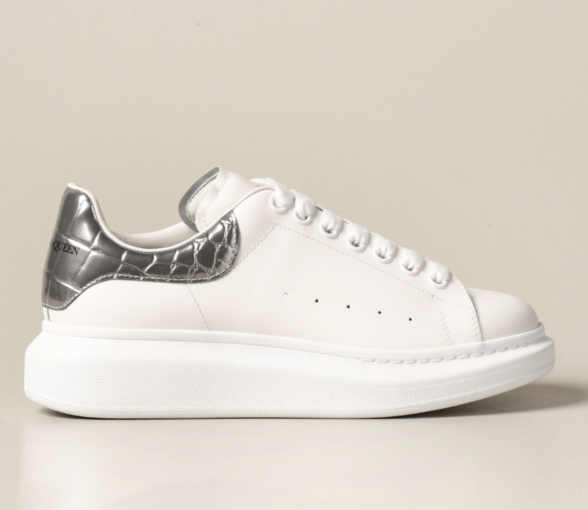 Alexander McQueen oversized sneaker Silver Crocodile size US Alexander McQueen oversized sneaker Silver Crocodile size US