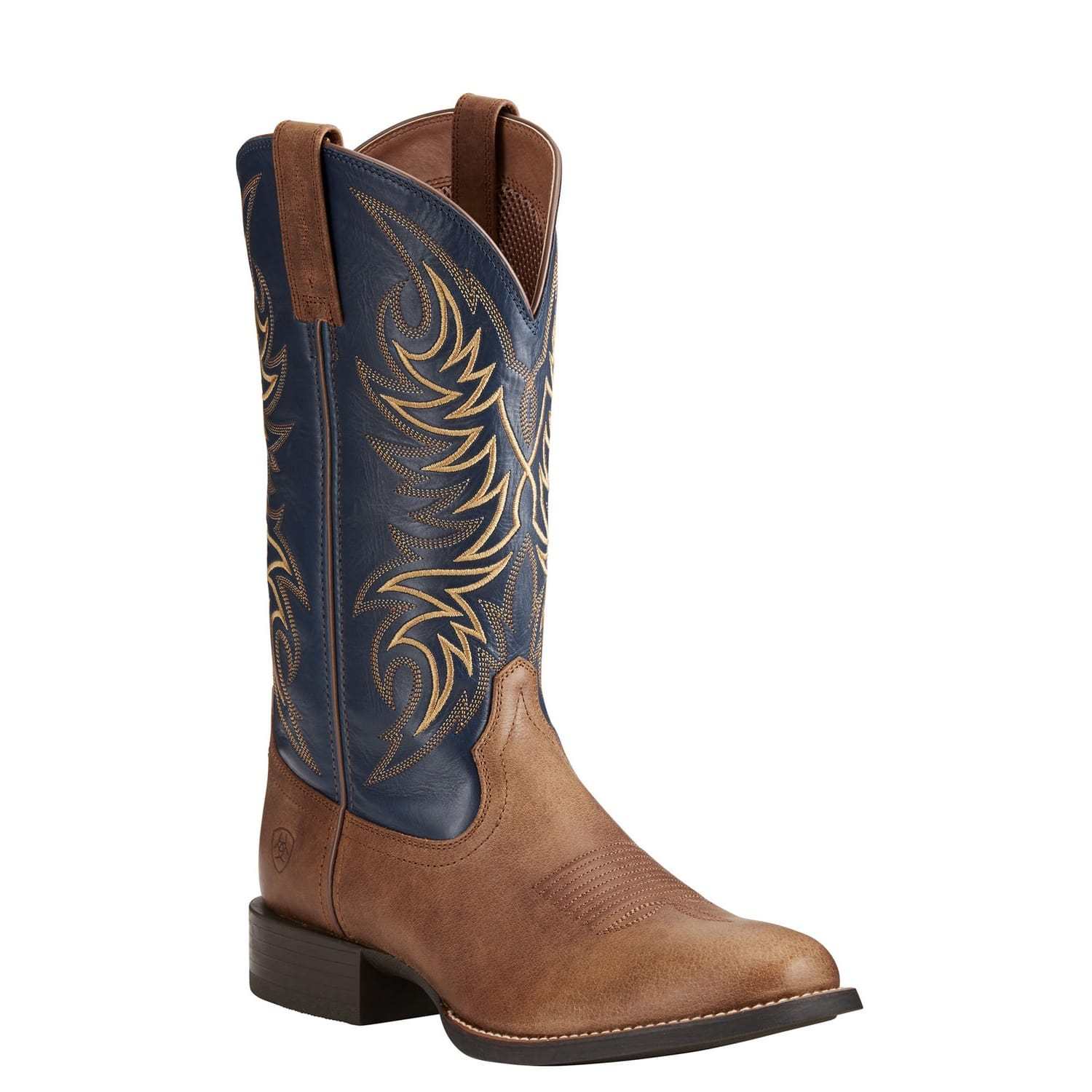 Ariat® Men's Sport Horseman Sandstorm Brown & Blue Boots 10021699 Ariat® Men's Sport Horseman Sandstorm Brown & Blue Boots 10021699