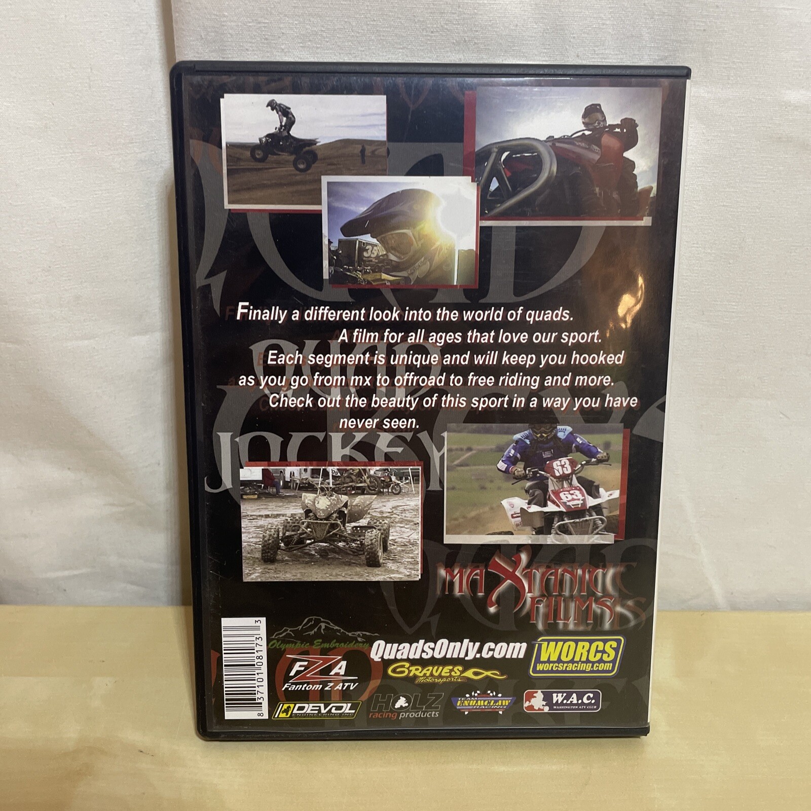 QUAD JOCKEYS DVD Maxtanic Films Directed By Danny Dahlquist ATV Quad 4 ...