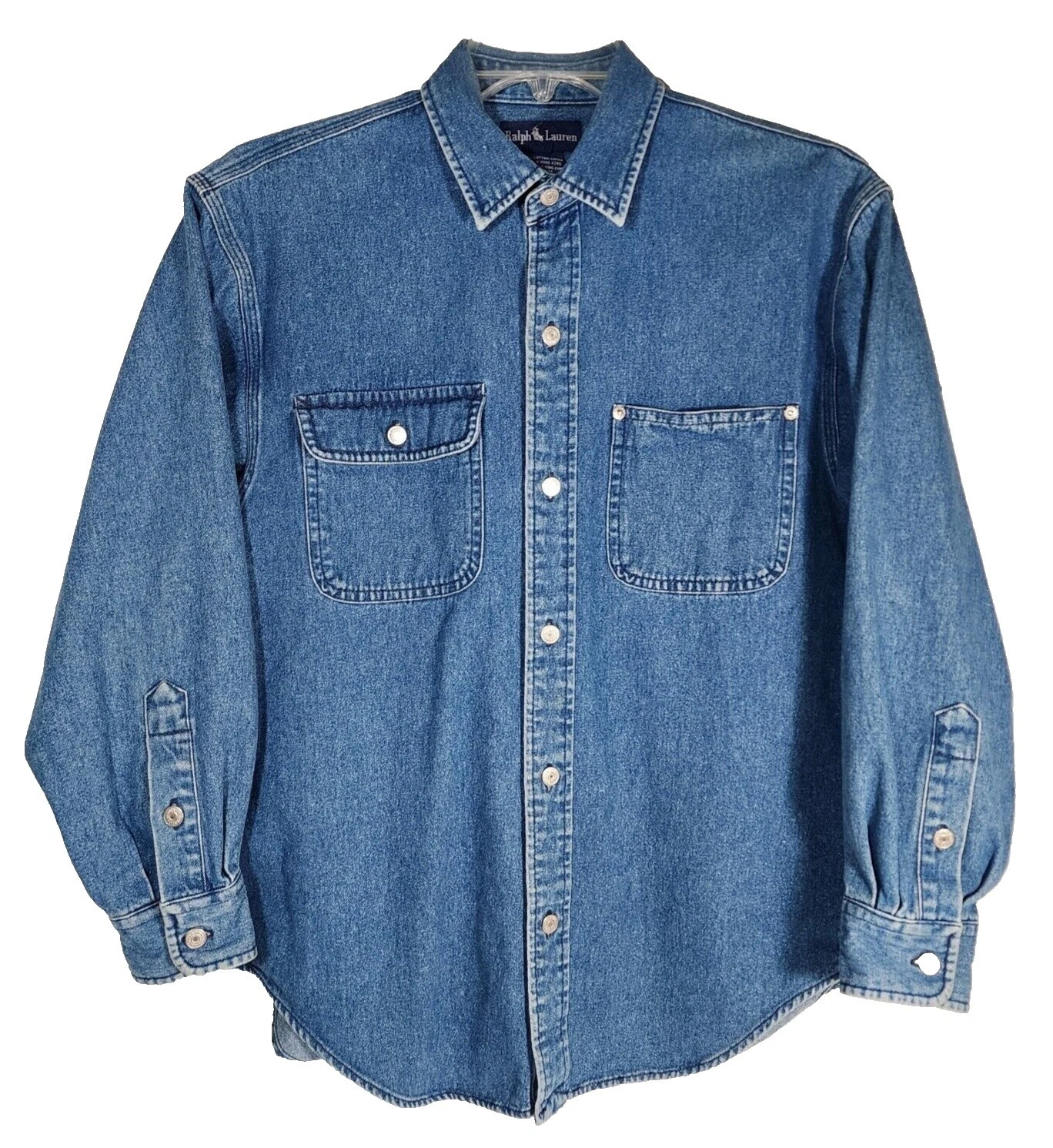 Botón informal de metal-Camisas Informales Vintage frontal para hombres