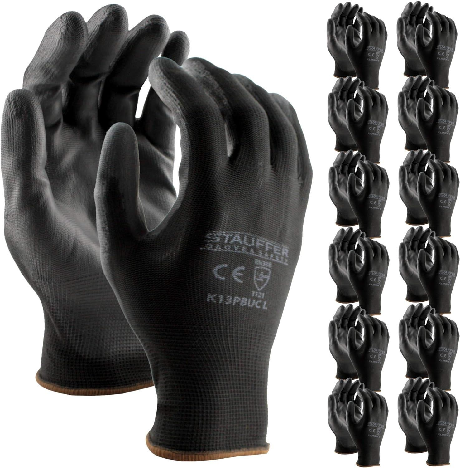 Guantes De Trabajo Para Hombre Uso General Construccion Jardineria Mecanica
