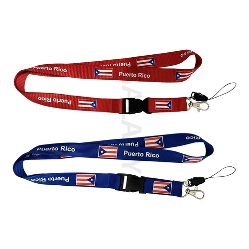 Puerto Rico Flagge Schlüsselband / Puerto Rico Flagge Lanyard / Puerto Rico Lanyard - Bild 1 von 10