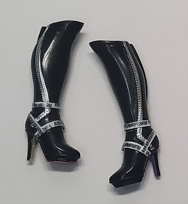 Rainbow Shadow High Ainsley Slater Trunk Show Black Knee High Boots 