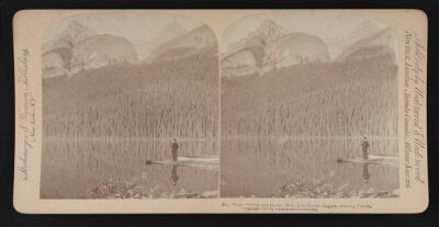 Mts White Niblock and the Bee Hive, Lake Louise, Laggan, Alberta, - Old Photo