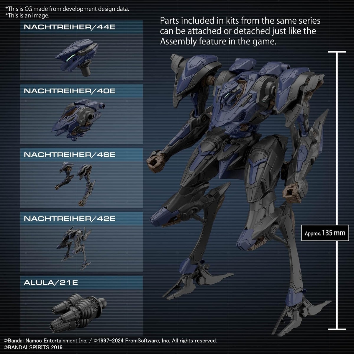 30MM STEEL HAZE & ORBITER セット 30MM ARMORED CORE Ⅵ FIRES OF RUBICON SCHNEIDER NACHTREIHER