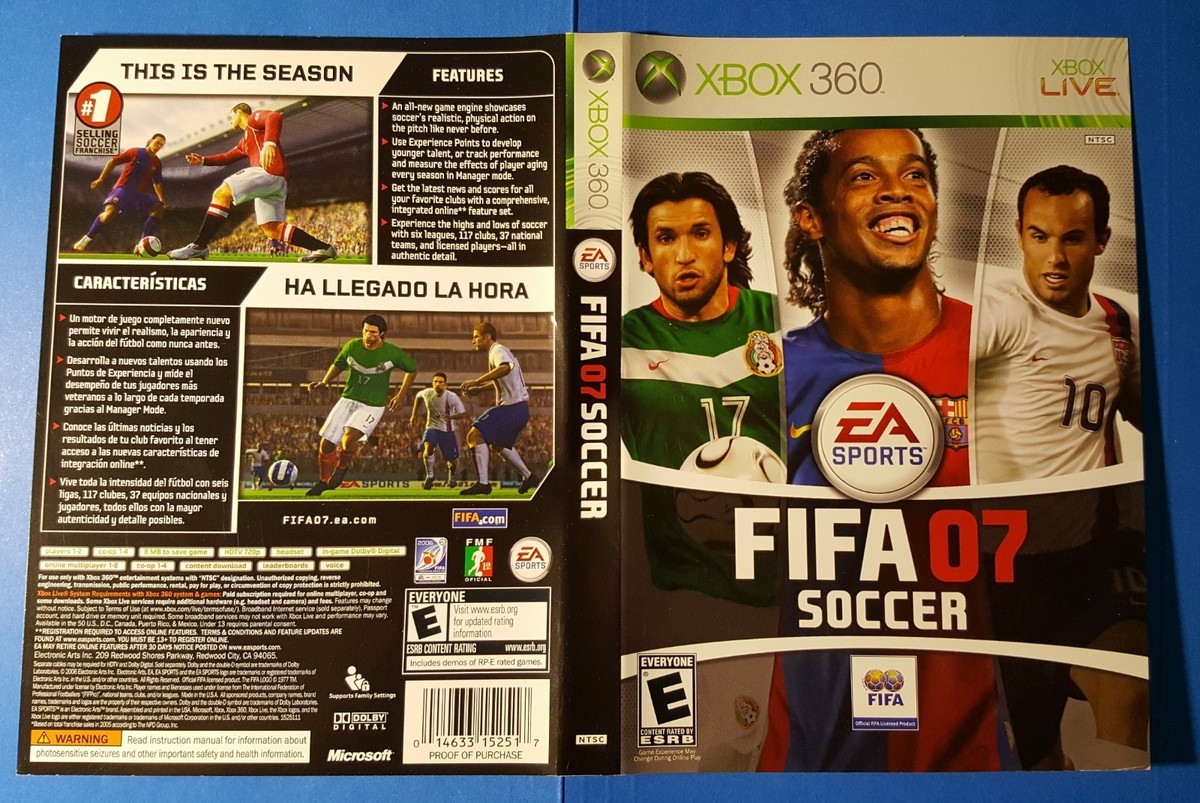 Original XBox 360 FIFA game cover art inserts (games NOT included
