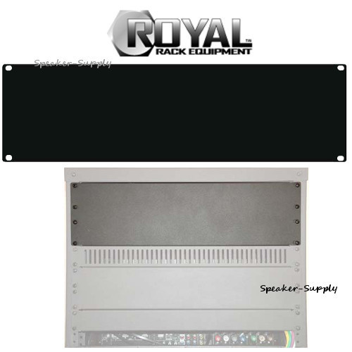 Royal Racks 3U Pusty stojak Płyta montażowa Pokrywa panelu AV Rack Czarny 19" ROY1228 - Zdjęcie 1 z 1