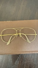 Vintage B L RAY BAN 140 GF Sunglasses FRAMES Gold Aviator 62mm/14