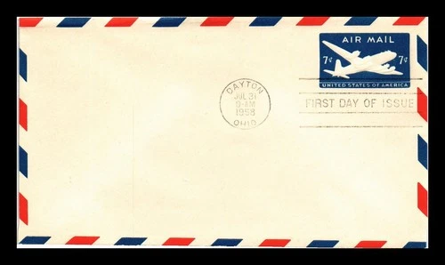 DR JIM STAMPS US COVER AIR MAIL 7C POSTAL STATIONERY FIRST DAY ISSUE