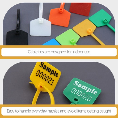 120 Pcs Nylon Cable Tie Label Tag Zip Ties Heavy Duty Labels Wire Tags - Afbeelding 11 van 12