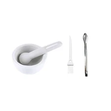 3.2inch Ceramic Mortar and Pestle Set, Pill Crusher, Spice Crusher, Ceramic M...
