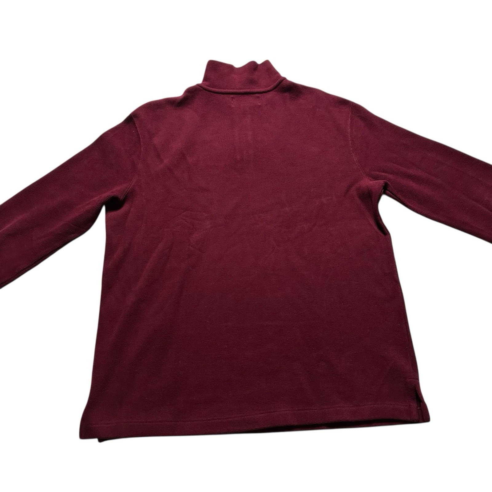 PONY Polo Ralph Lauren Maglione Pullover Uomo Polo Media Rosso Borgogna Cotone