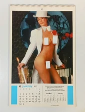Vintage 1977 Playboy Playmate Calendar Complete Jan‑Dec Excellent Condition