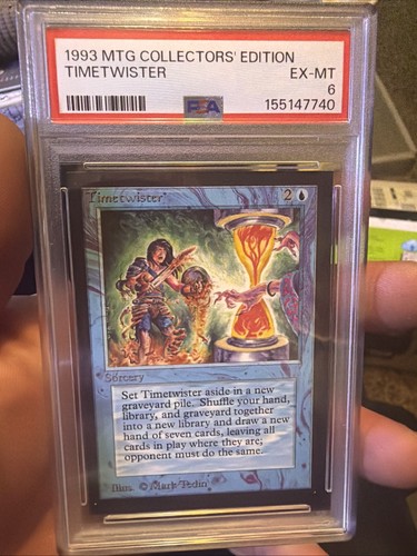 1993 MTG Collectors’ Edition Timetwister PSA 6 EX-MT Power Nine Magic CE