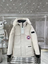 Canada Goose 08 Expedition Parka, White women s down jacket Free Shipping