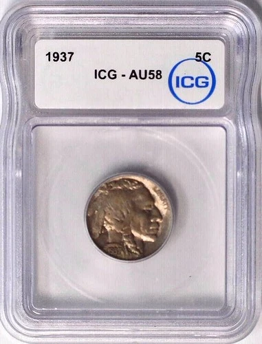 1937-D Indian Head Buffalo Nickel AU58 ICG