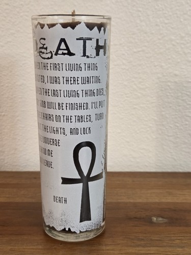 2001 Neil Gaiman's Sandman Death Glass Candle DC / Vertigo - Extremely Rear - Picture 2 of 4