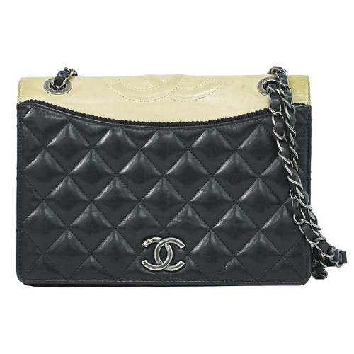 Chanel Coco Mark Matelasse Ballerine Flap Chain Shoulder Bag Pochette Leather 79