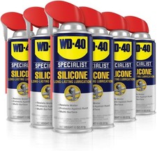 WD-40 Specialist Silicone Lubricant with SMART STRAW SPRAYS 2 WAYS 11 OZ 6-Pack