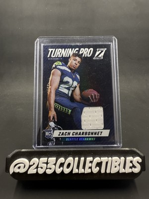 #ad Zach Charbonnet 2023 Panini Zenith Turning Pro Patch Rookie RC #TPM ZCH Seahawks $2.99