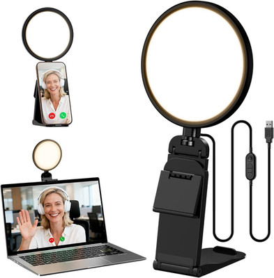 5'' Ring Light for Computer, Eye-Caring & Flicker-Free Lighting for Zoom Meetings