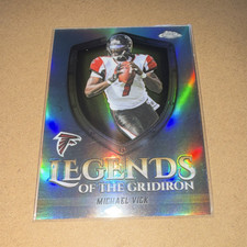 Topps 2025 Chrome Legends Gridiron Refractor Michael Vick LOG-2 Falcons NFL