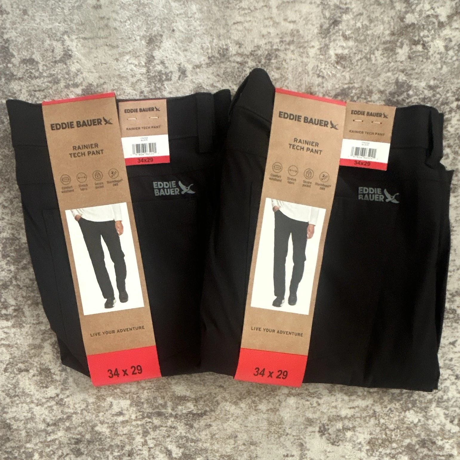 Eddie Bauer Rainier Men's Tech Pant 34W 29L NWT Lot of 2 Pairs
Opens in a new window or tab