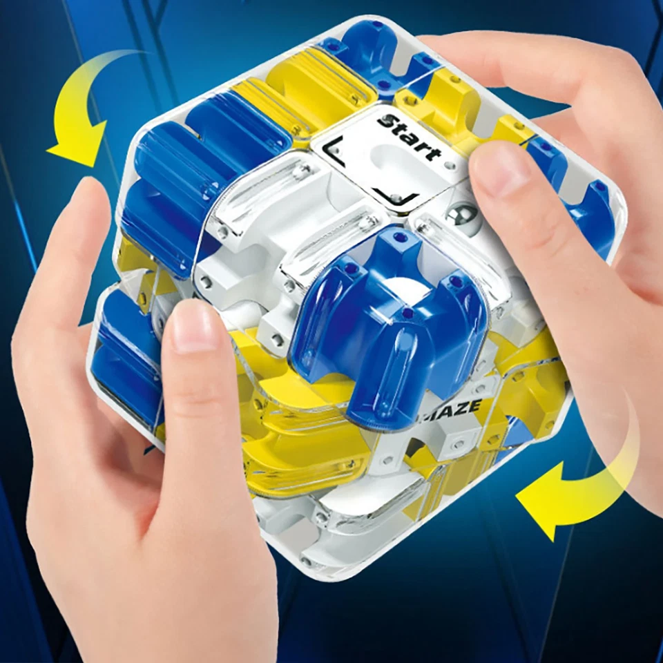 3D-Denkspiel Würfel – Herausforderndes Labyrinth für Kinder & Erwachsene - Bild 3 von 4