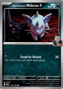 Team Rocket's Nidoran 114/182 Destined Rivals
