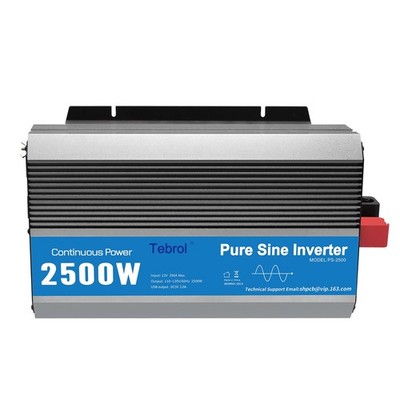 2500W Pure Sine Wave Power Inverter 12V DC to 110V AC Inverter for Camping Truck