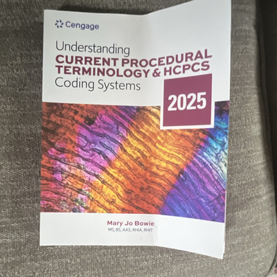 Cengage Understanding Current Procedural Terminology & HCPCS Coding 2025 PB