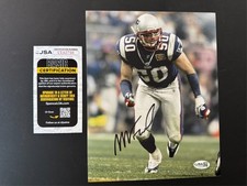 Mike Vrabel Rare! autographed signed Patriots 8x10 photo Brady JSA Spence coa