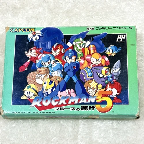 Rockman 5 Famicom Software Nintendo Capcom Japan 1992 Authentic