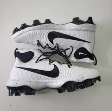 Nike Mens 13 Alpha Huarache NXT MCS Baseball Cleats DJ6519-107 White/Black