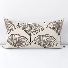 Japandi Farmhouse Art Deco Accent Pillow Rectangle Lumbar Throw Pillow Cover