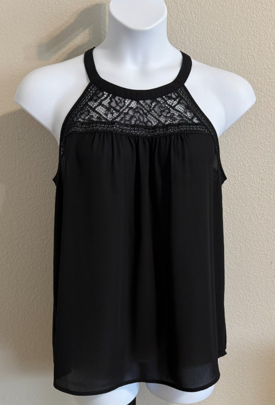 Daniel Rainn ladies size L black halter top.
