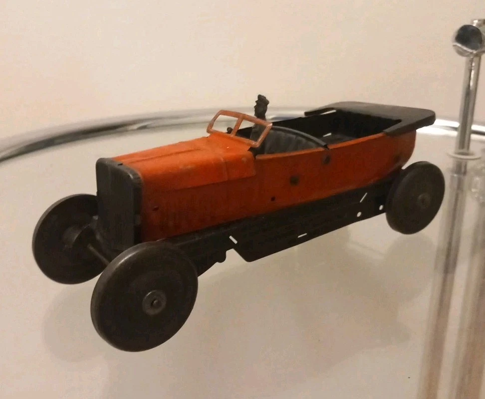 Ancien jouet voiture tôle lithographiée N°2 marque JEP UNIS France 1940 tin toy