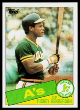 1985 Topps #115 Rickey Henderson - EX