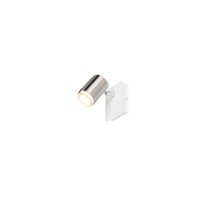 Wandleuchte Wandlampe Wohnzimmer Spot Metall Weiß Nickel Matt Schalter B 12 Cm