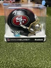 KYLE JUSZCZYK SIGNED AUTOGRAPH SAN FRANCISCO 49ERS RIVALRIES MINI HELMET BAS COA