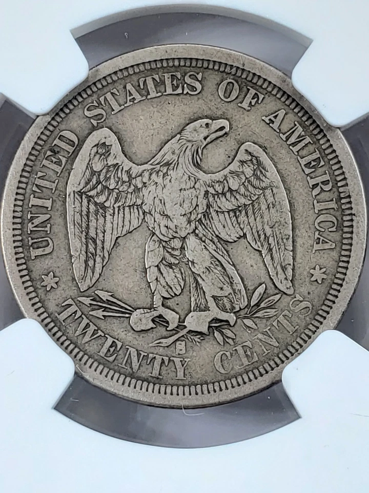 1875-S Twenty Cent Piece 20C - NGC VF25 Long Island Collection - Image 3 of 4