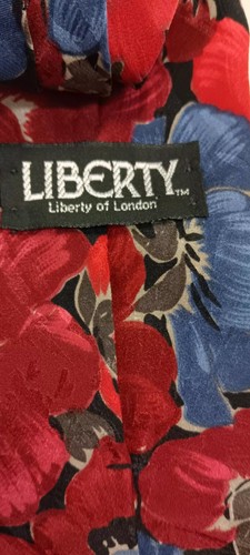 Liberty Flower Silk Crepe One Size Mens Tie - Picture 2 of 3
