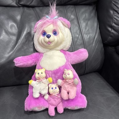 Vintage 1992 Hasbro BABY CUB SURPRISE Pink Mother 3 Cubs Plush Bear Doll 64