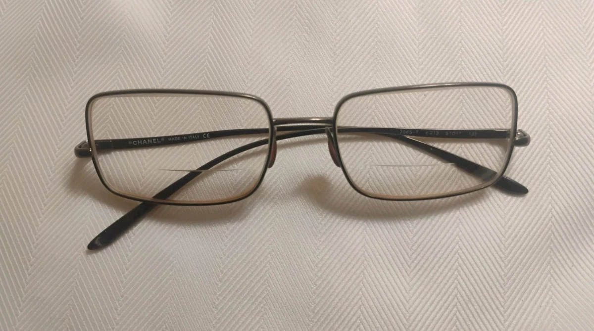 CHANEL TITANIUM メガネフレーム CHANEL Eyewear: Square Blue Light Glasses, titanium — Fashion | CHANEL