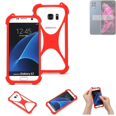 Bumper für T-Mobile REVVL 6x Silikon Hülle Softcase Schutz Hülle Schutzring r