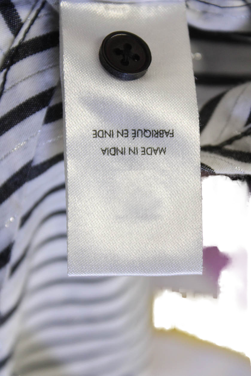 Solid & Striped Womens Button Front Collared Stri… - image 6